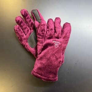 Head Plush Burgundy Gloves Size Small